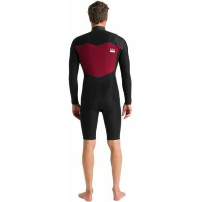 C Skins Session 3/2mm Long Sleeve Chest Zip Shorty Wetsuit 2025 - Black