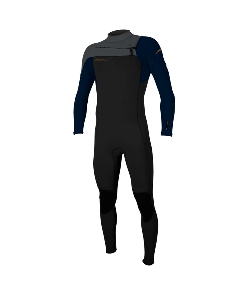 O'Neill Hammer 3/2mm Chest Zip Summer Wetsuit in Black / Abyss / Graphite