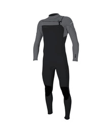 O'Neill Hammer 3/2mm Chest Zip Wetsuit (Medium) SAMPLE in Tempered Steel/Smoke/Smoke