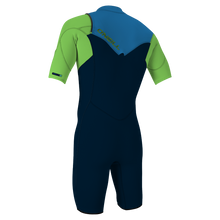 O'Neill Hammer 2mm Chest Zip Shorty Wetsuit - Abyss/Dayglo/Ocean