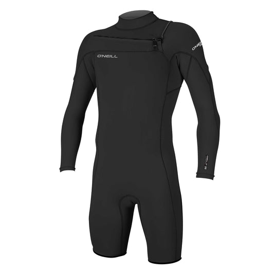 O'Neill Hammer 2mm Long Arm Chest Zip Shorty Wetsuit 2026 - Black