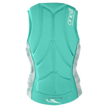 O'Neill Women's Slasher Comp Impact Vest - Opal/Mirage Tropical