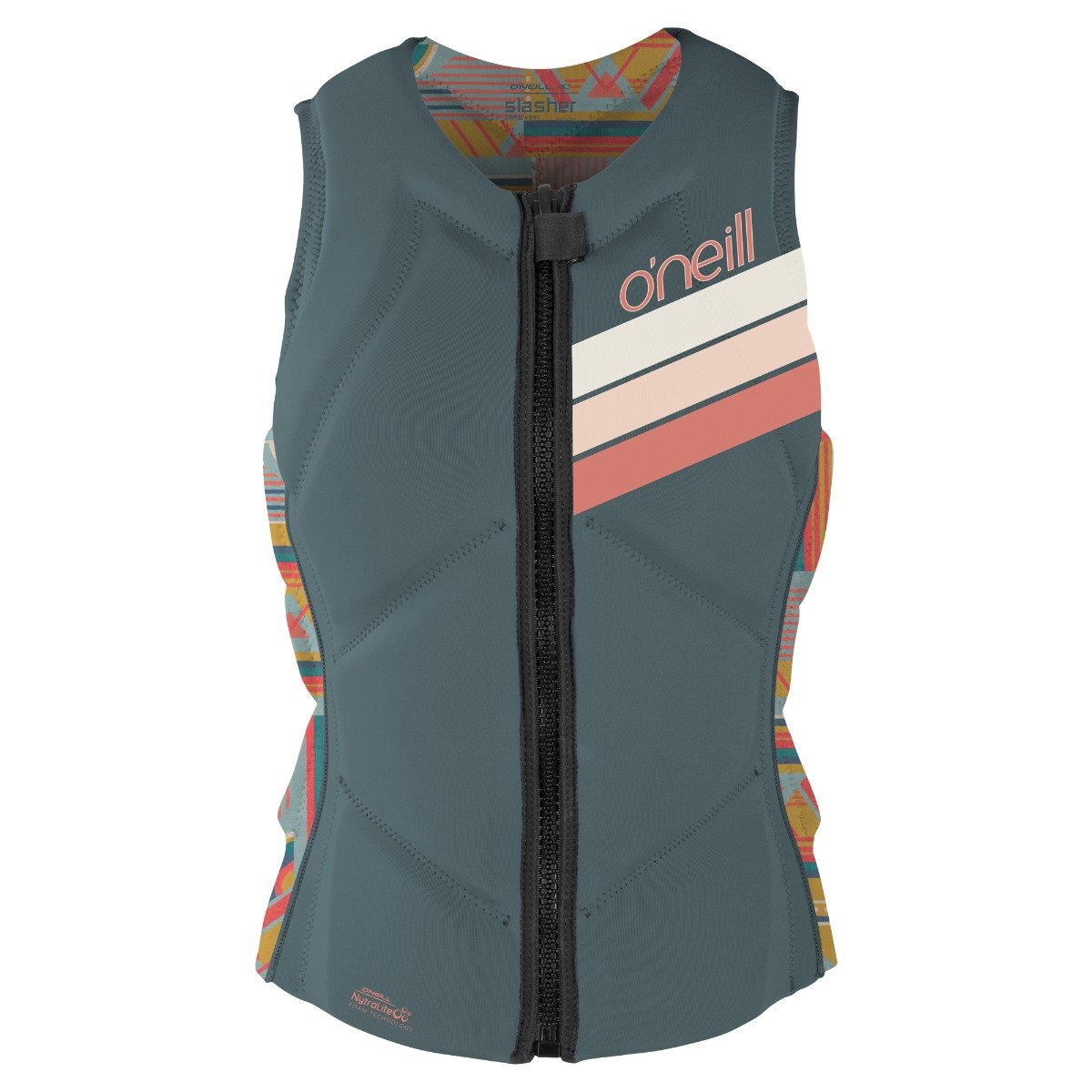 O'Neill Womens Slasher Comp Vest - Shade/Arta Geo - SAMPLE - UK10