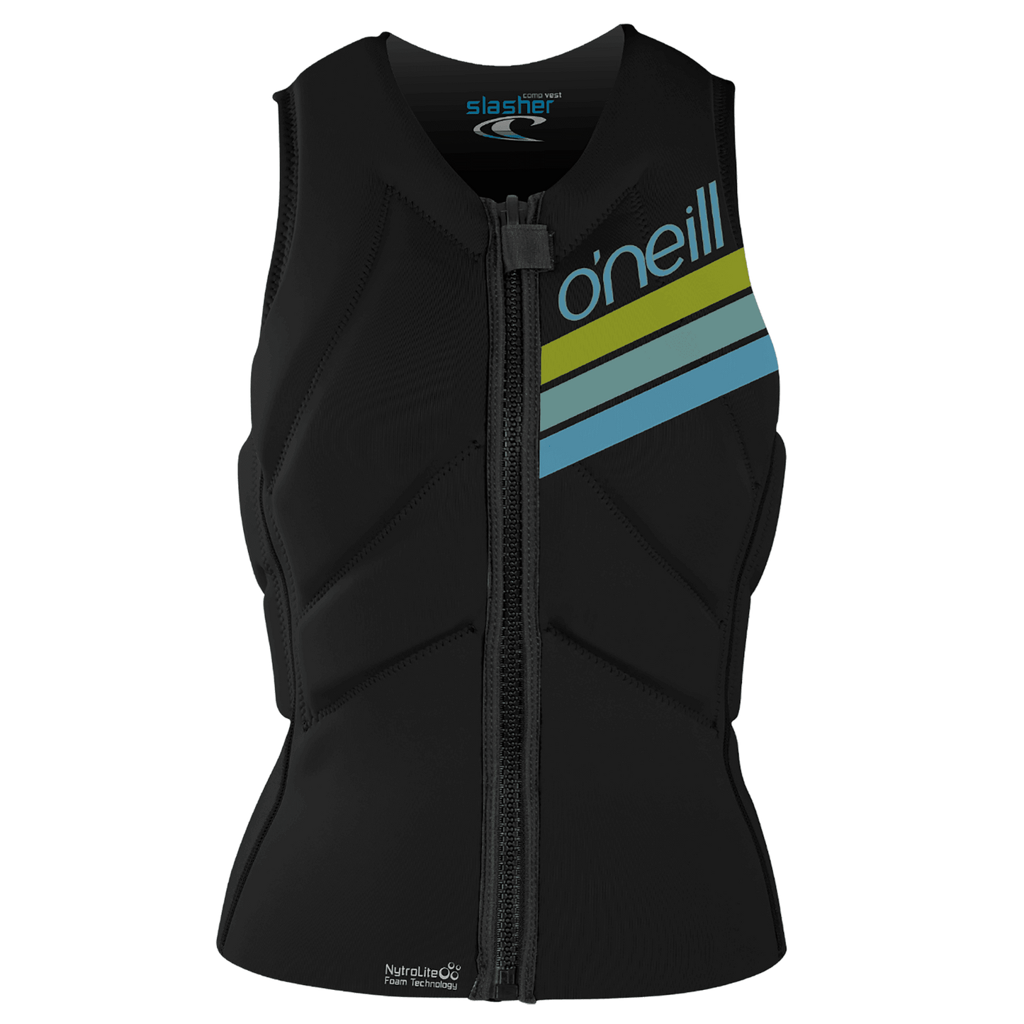 O'Neill Womens Slasher Wind Vest (UK 10) SAMPLE  - Black/Black/Black