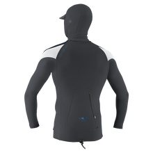 O'Neill Premium Skins O'Zone Men's Long Sleeve Rash Guard With Hood - Graphite/Slate/White