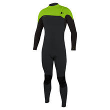 O'Neill Hyperfreak Comp 4/3mm Zipless Wetsuit 2026 - Tempered Steel / Dayglo