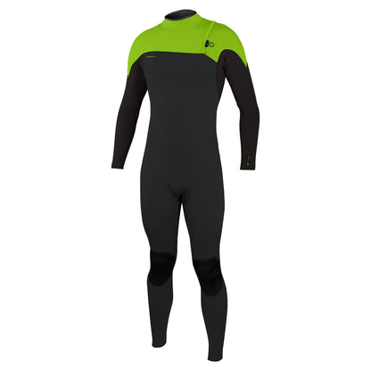 O'Neill Hyperfreak Comp 4/3mm Zipless Wetsuit 2026 - Tempered Steel / Dayglo