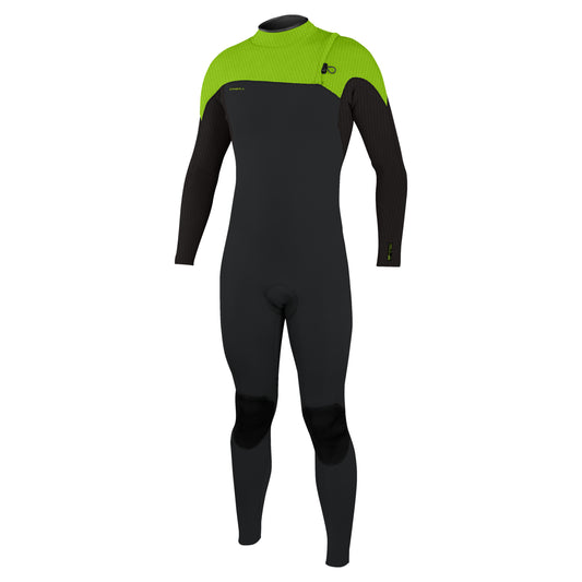 O'Neill Hyperfreak Comp 4/3mm Zipless Wetsuit 2026 - Tempered Steel / Dayglo