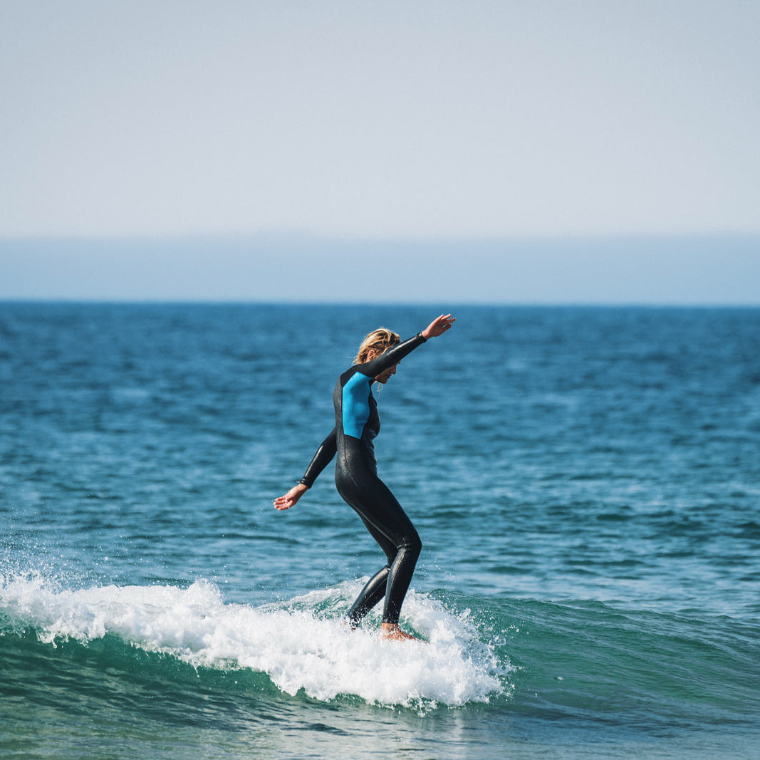 O'Neill Womens Reactor-2 3/2mm Back Zip Summer Wetsuit 2026 - Black / Light Aqua