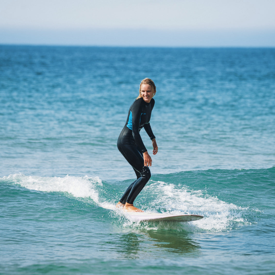 O'Neill Womens Reactor-2 3/2mm Back Zip Summer Wetsuit 2026 - Black / Light Aqua