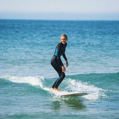 O'Neill Womens Reactor-2 3/2mm Back Zip Summer Wetsuit 2026 - Black / Light Aqua