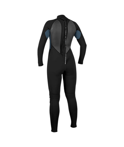 O'Neill Womens Reactor-2 3/2mm Back Zip Wetsuit (UK 10) SAMPLE - Black/Copen Blue