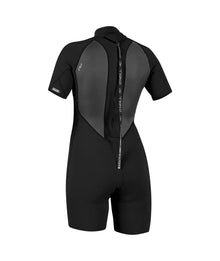 O'Neill Womens Reactor-2 3/2mm Back Zip Shorty 2026 - Black
