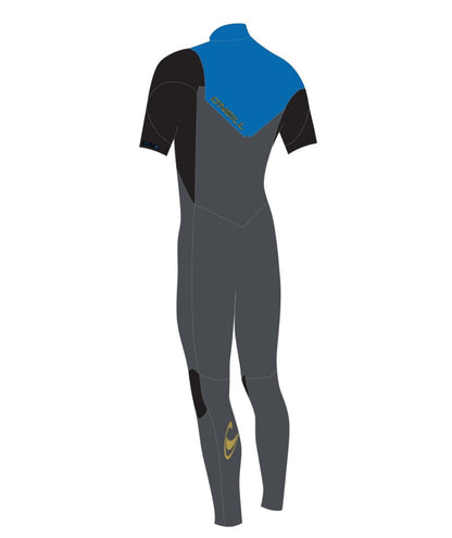 O'Neill Hammer 2mm Chest Zip S/S Summer Wetsuit 2025 - Graphite / Black / Ocean