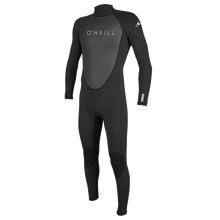 O'Neill Reactor II 5/3mm Youth Back Zip Winter Wetsuit - Black - Front