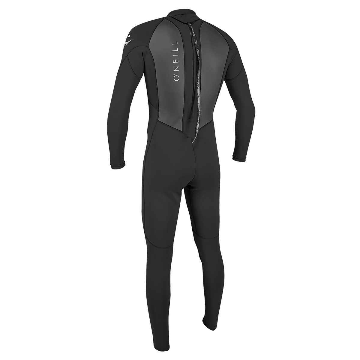 O'Neill Reactor II 5/3mm Youth Back Zip Winter Wetsuit - Black - Back