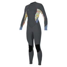 O'Neill Bahia 3/2mm Womens Back Zip Summer Wetsuit - Graphite/Dahlia/Infinity