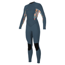 O'Neill Bahia 3/2mm Womens Back Zip Summer Wetsuit - Copenblu/Palmeno Tropics