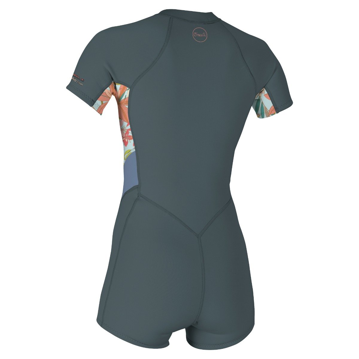 O'Neill Bahia 2/1mm Women's Front Zip Shortie Wetsuit 2025 - Shade/Dalia/Infinity