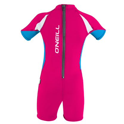 O'Neill Girls O'Zone Toddler UV Shorty [Age 2] SAMPLE  - Watermelon/Sky/White