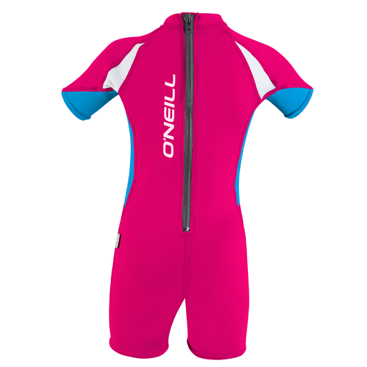 O'Neill Girls O'Zone Toddler UV Shorty [Age 2] SAMPLE  - Watermelon/Sky/White