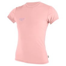O'Neill Premium Skins Girls Short Sleeve Sun Shirt - Peony - Front