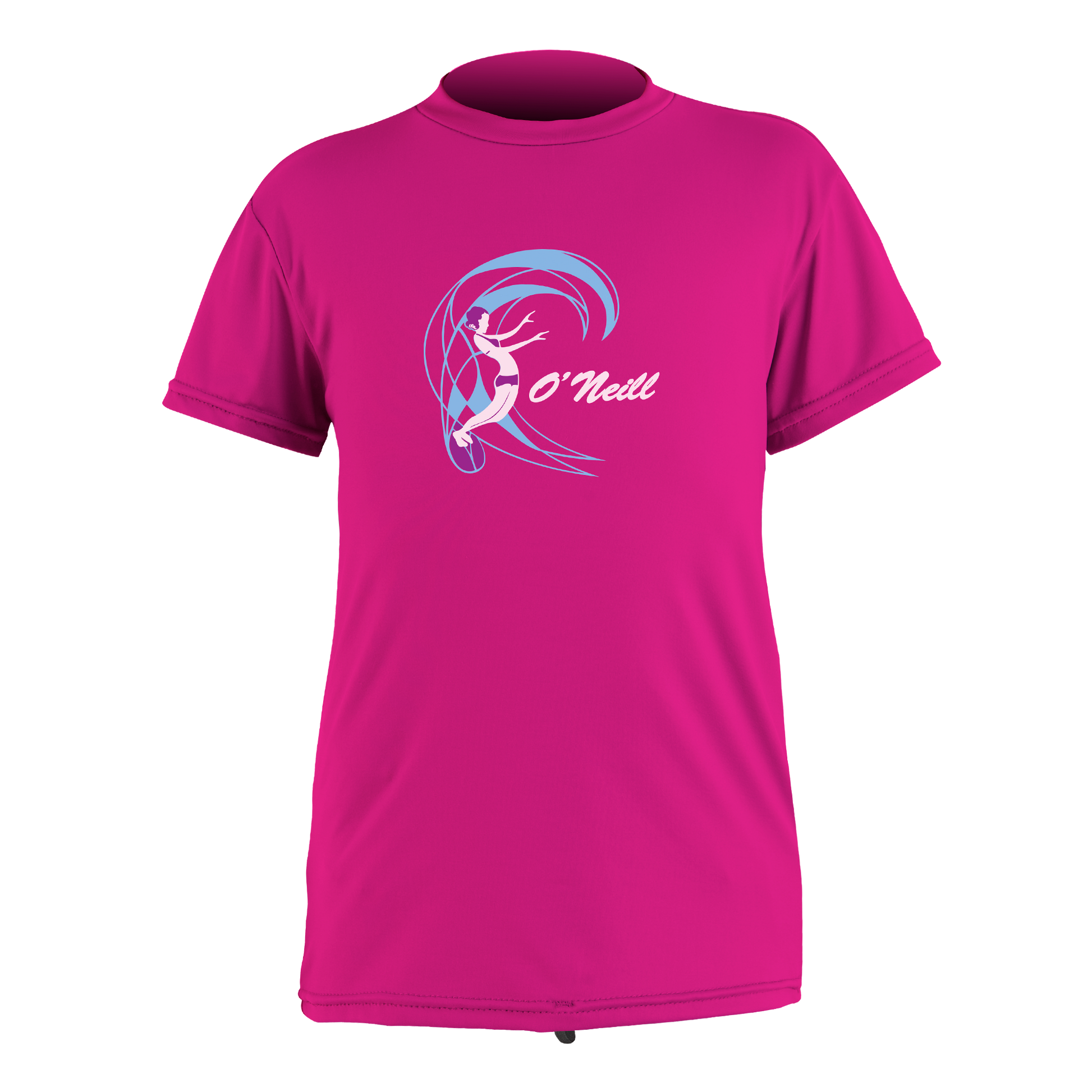 O'Neill O'Zone Toddler Girls Short Sleeve UV Sun Shirt - Berry