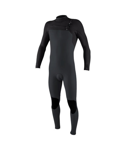 O'Neill Hyperfreak 3/2+mm Chest Zip Wetsuit in Tempered Steel / Graphite