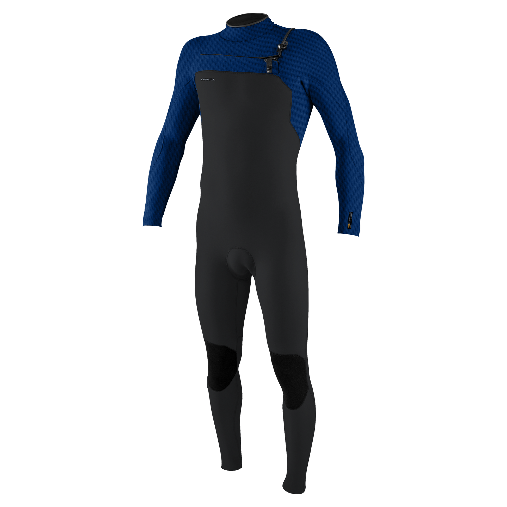 O'Neill Hyperfreak 3/2+mm Mens Chest Zip Wetsuit - Tempered Steel/Twilight Blue