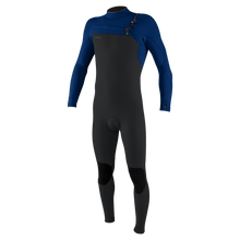 O'Neill Hyperfreak 3/2+mm Mens Chest Zip Wetsuit - Tempered Steel/Twilight Blue