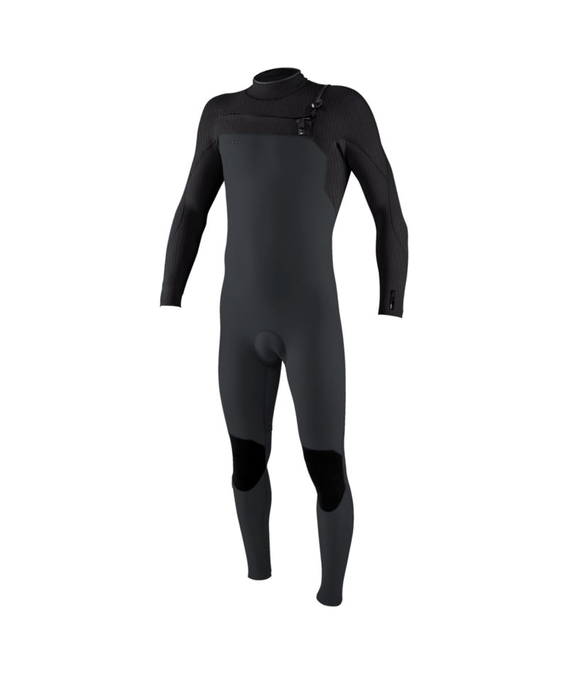 O'Neill Hyperfreak 4/3+mm Chest Zip Wetsuit 2026 - Tempered Steel / Graphite