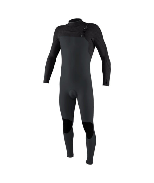 O'Neill Hyperfreak 4/3+mm Chest Zip Wetsuit 2026 - Tempered Steel / Graphite