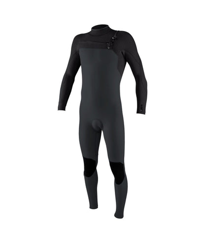 O'Neill Hyperfreak 4/3+mm Chest Zip Wetsuit (Medium) SAMPLE in Tempered Steel/Graphite