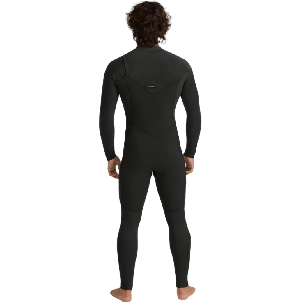 O'Neill Hyperfreak 4/3+mm Men's Chest Zip Wetsuit 2026 - Black