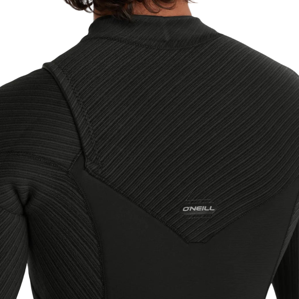 O'Neill Hyperfreak 4/3+mm Men's Chest Zip Wetsuit 2026 - Black
