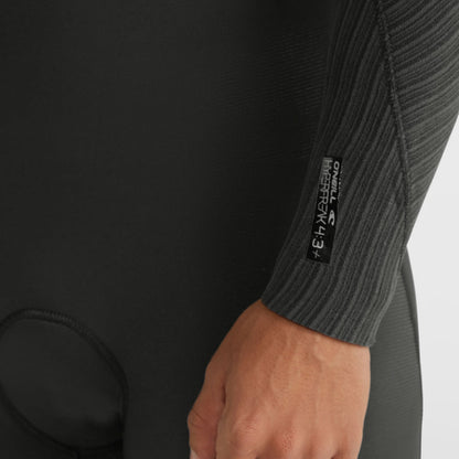 O'Neill Hyperfreak 4/3+mm Men's Chest Zip Wetsuit 2026 - Black