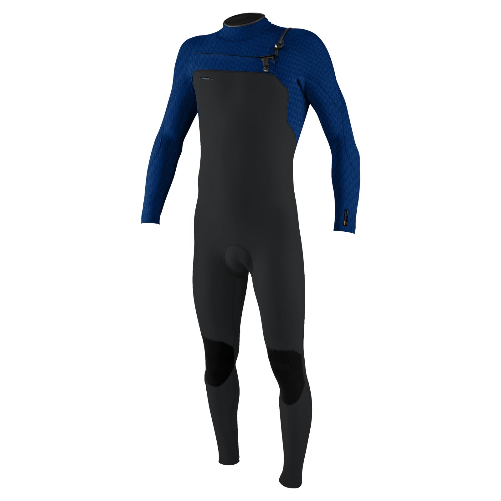 O'Neill Hyperfreak 4/3+mm Chest Zip Wetsuit 2026 - Tempered Steel / Twilight Blue