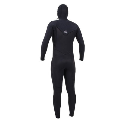 O'Neill Hyperfreak 5/4+mm Men's Hooded Chest Zip Wetsuit 2025 - Black