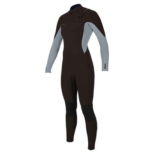 O'Neill Womens Hyperfreak 3/2+mm Chest Zip Wetsuit (UK 10) SAMPLE - Arabica/Tradewinds