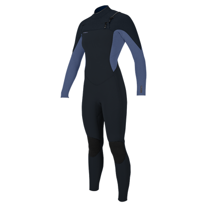 O'Neill Hyperfreak 4/3+mm Womens Chest Zip Wetsuit - Carbon / Lilly