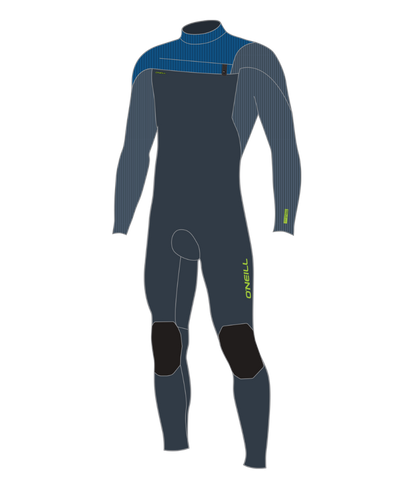 O'Neill Hyperfreak 4/3+mm Youth Chest Zip Wetsuit - Dark Orion / Deep Sea / Copenblue