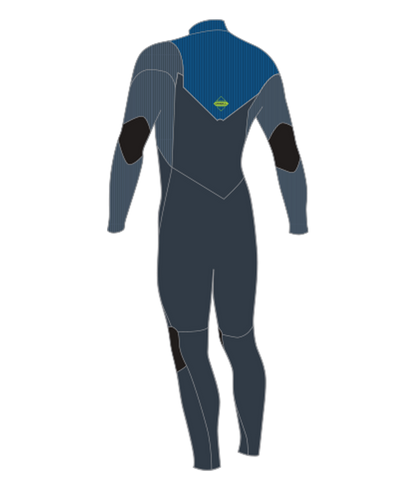 O'Neill Hyperfreak 4/3+mm Youth Chest Zip Wetsuit 2025 - Dark Orion / Deep Sea / Copenblue