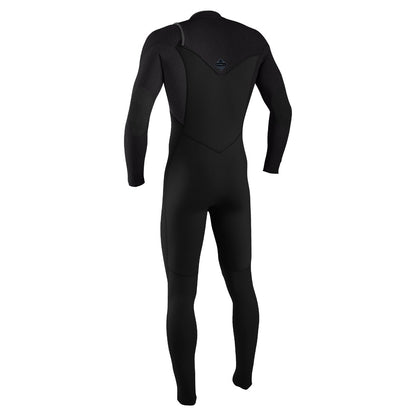 O'Neill Youth Hyperfreak 4/3+mm Chest Zip Wetsuit 2026 - Black / Tempered Steel
