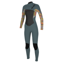 O'Neill Epic 4/3mm Chest Zip Womens Wetsuit - Shade/Arta Geo