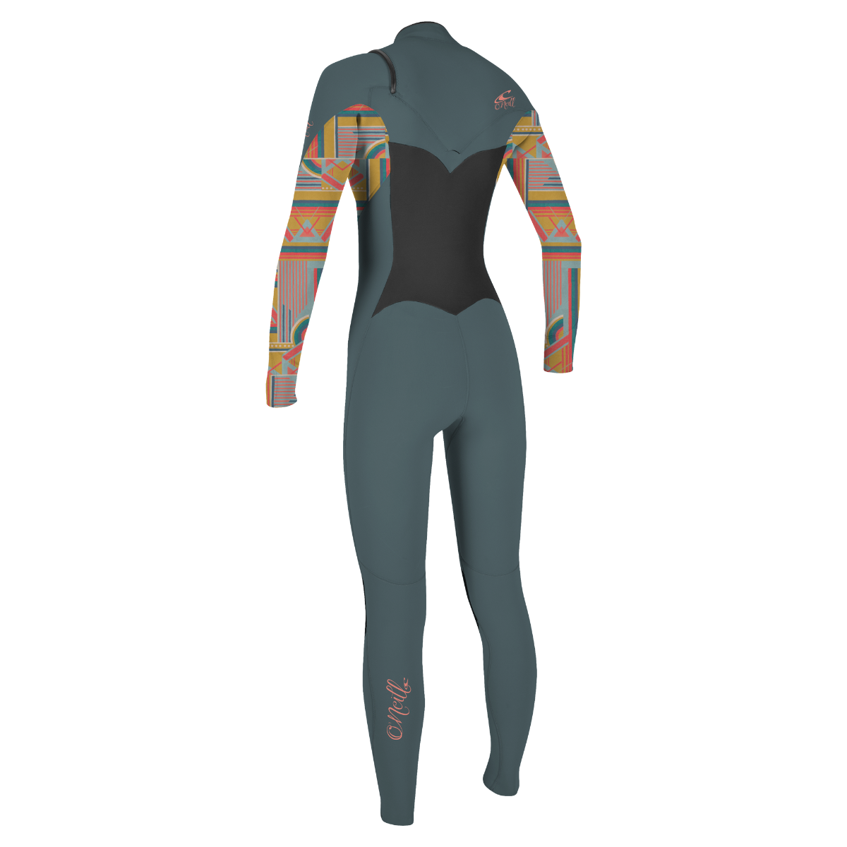 O'Neill Epic 4/3mm Chest Zip Women's Wetsuit 2025 - Shade/Arta Geo