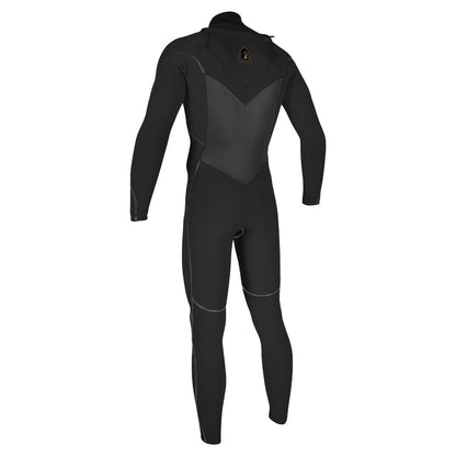 O'Neill Mutant 5/4mm Chest Zip W/Hood (Medium) SAMPLE - Black/Tempered Steel