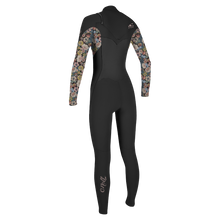 O'Neill Epic 5/4mm Girls Chest Zip Wetsuit  - Black/Twiggy - Back