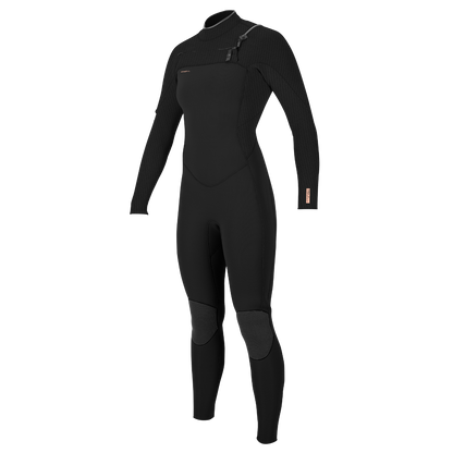 O'Neill Hyperfreak 5/4+mm Chest Zip Womens Wetsuit 2025 - Black
