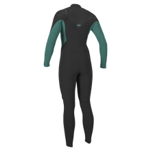 O'Neill Hyperfreak 5/4mm Womens Chest Zip Winter Wetsuit - Raven/Bristol - Back