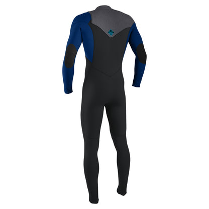 O'Neill Youth Hyperfreak 5/4+mm  Chest Zip Winter Wetsuit - Tempered Steel / Twilight Blue / Smoke